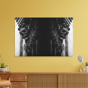 Stone Vingar Skull Canvastryck