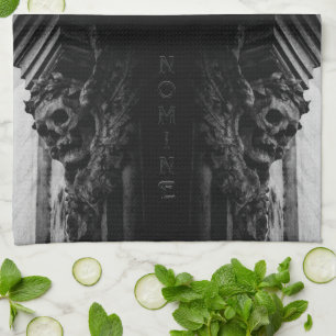 Stone Vingar Skull Kökshandduk