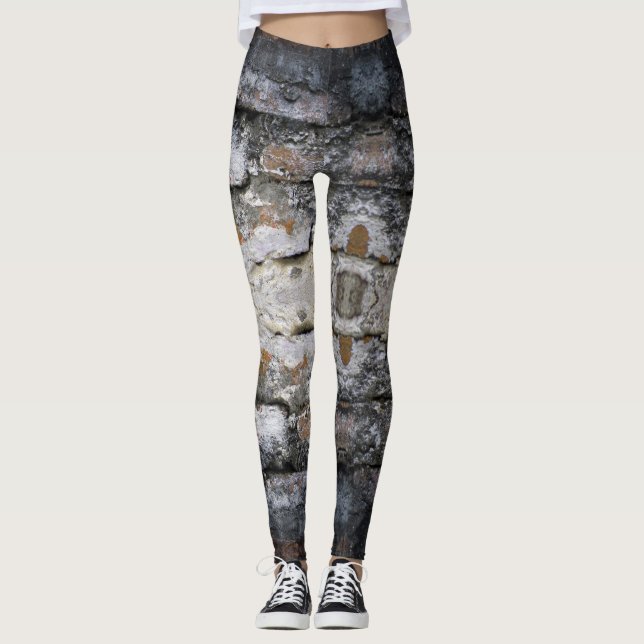 Stone Wall - Power Yoga Leggings (Framsida)