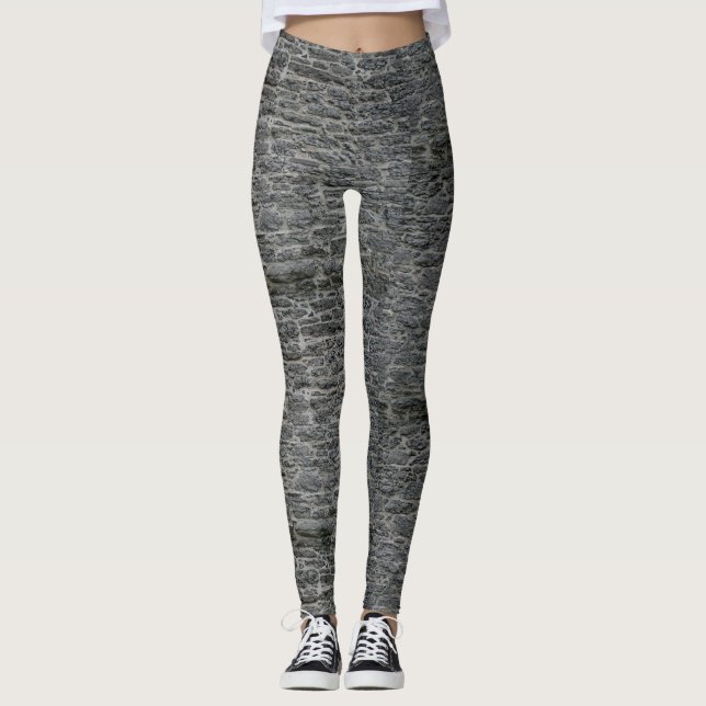 Stone Wall - Power Yoga Leggings (Framsida)