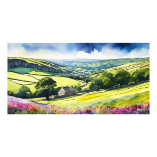 "Stonedale" Wide Landscape Yorkshire Dales Scene Fototryck