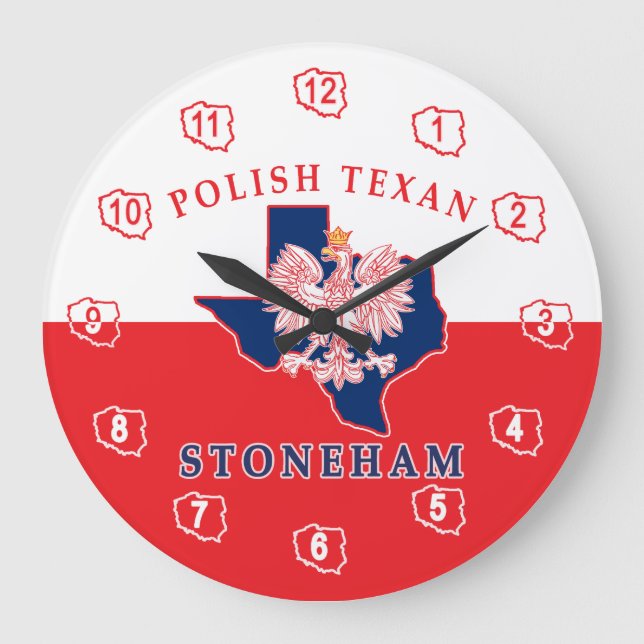 Stoneham polska Texan Stor Klocka (Framsida)