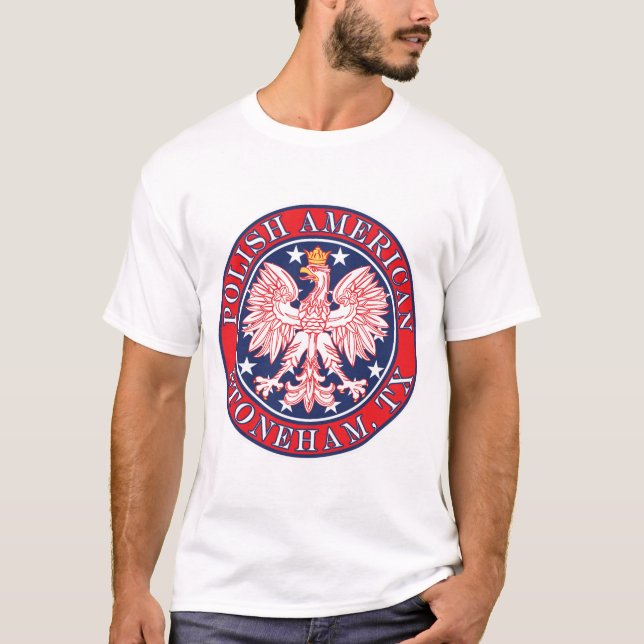 Stoneham Texas polska American Eagle T Shirt (Framsida)