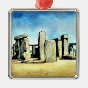Stonehenge 2 julgransprydnad metall