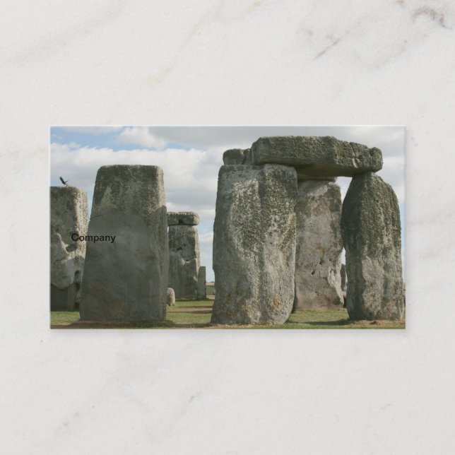 stonehenge 5 visitkort (Framsida)