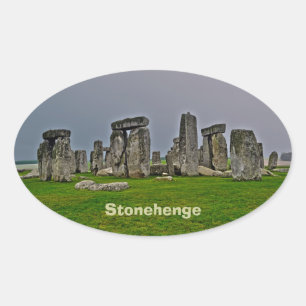 Stonehenge Ancient Historic Site of Power Ovalt Klistermärke