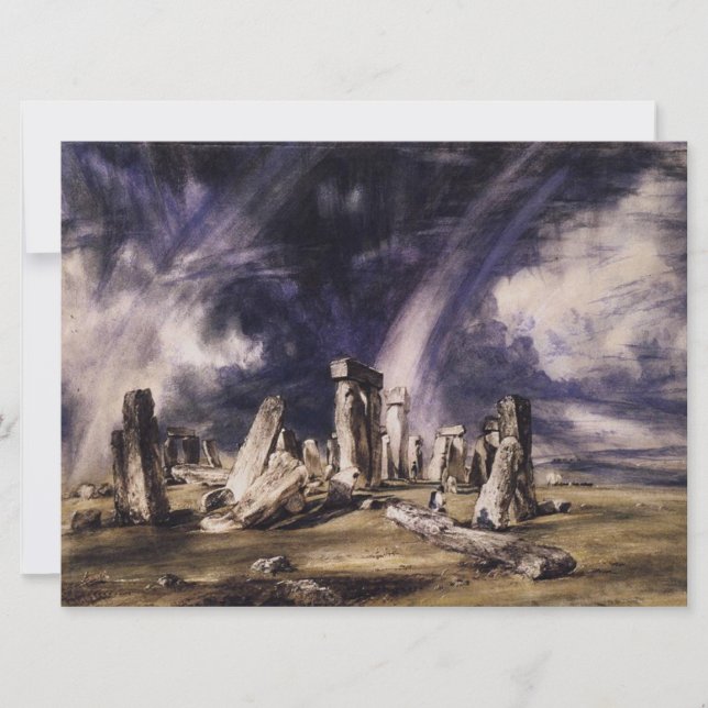 Stonehenge (av John Constable) Kort (Framsida)