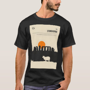 Stonehenge Bok Cover Travel Poster T Shirt
