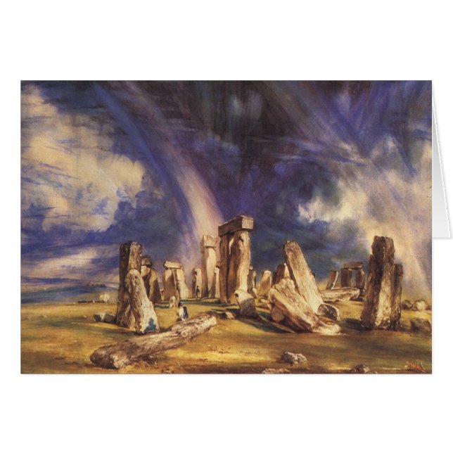 Stonehenge - by: John konstapel Hälsningskort (Framsidan Horizontal)