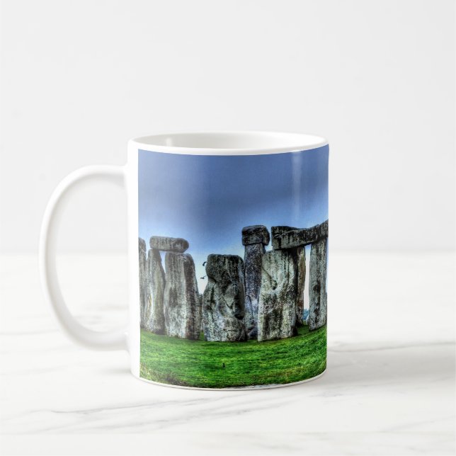 Stonehenge Celtic Stones i Storbritannien Kaffemugg (Vänster)