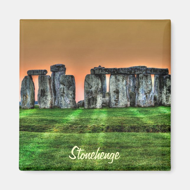 Stonehenge Celtic Stones i Storbritannien Magnet (Framsidan)