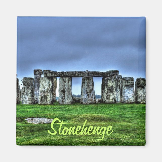 Stonehenge Celtic Stones i Storbritannien Magnet (Framsidan)