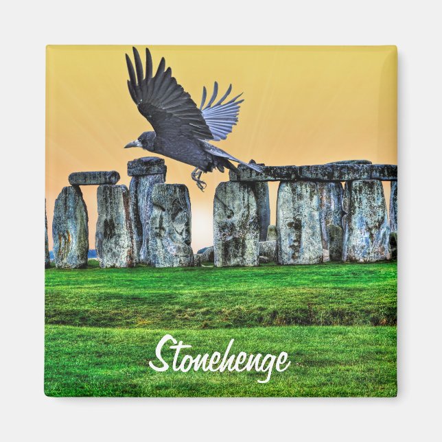 Stonehenge Celtic Stones i Storbritannien Magnet (Framsidan)