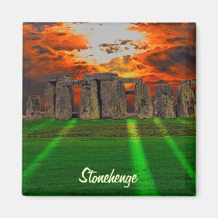 Stonehenge Celtic Stones i Storbritannien Magnet