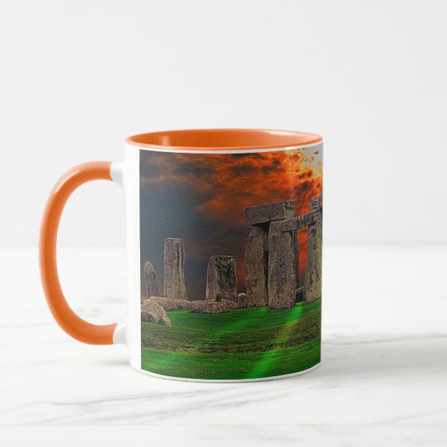 Stonehenge Celtic Stones i Storbritannien Mugg (Vänster)