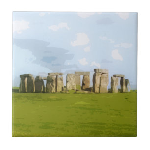 Stonehenge domarringmonument kakelplatta