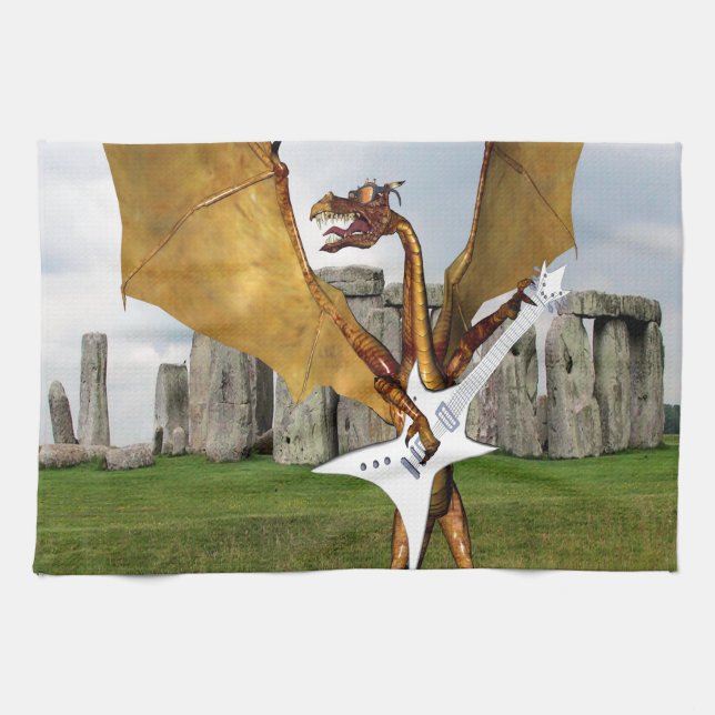 Stonehenge Dragon Kökshandduk (Horisontell)