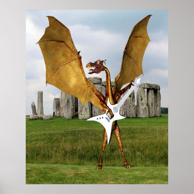 Stonehenge Dragon Poster (Framsidan)