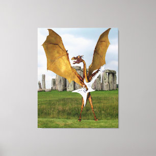 Stonehenge Drakon Canvastryck