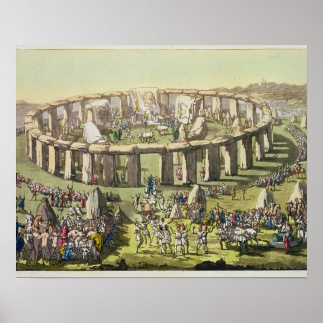 Stonehenge, eller ett cirkulärt tempel för Druids, Poster (Framsidan)