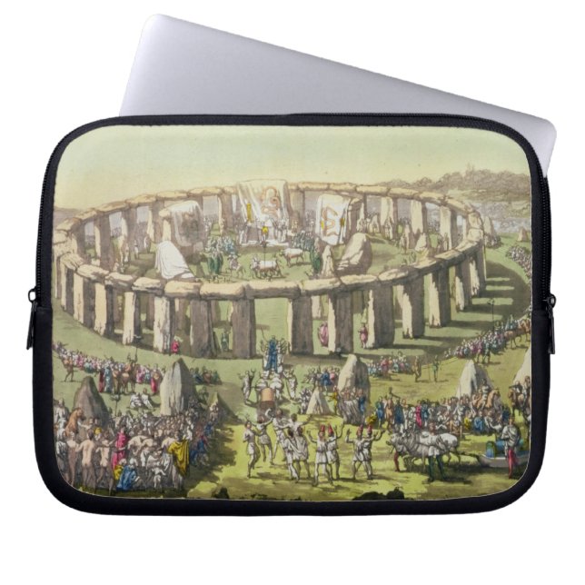 Stonehenge eller ett cirkulärtempel av druidsna, laptop sleeve (Framsidan)