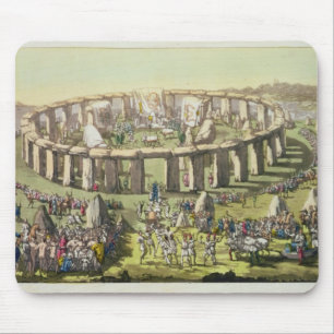 Stonehenge eller ett cirkulärtempel av druidsna, musmatta