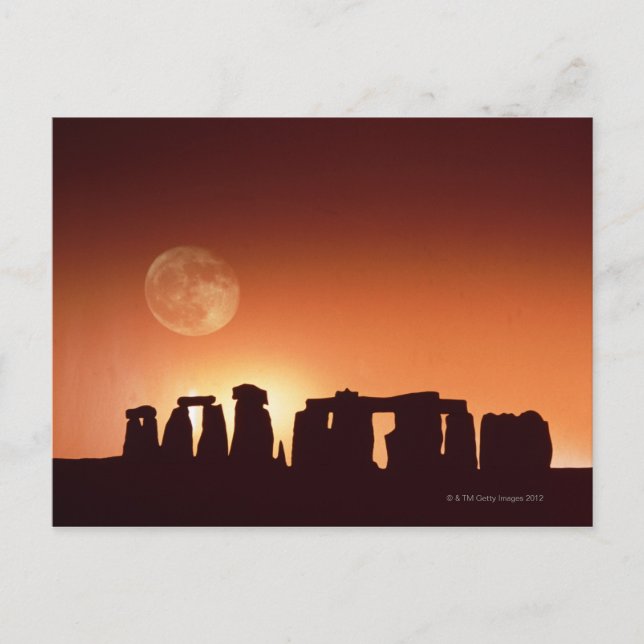 Stonehenge, England 3 Vykort (Framsida)