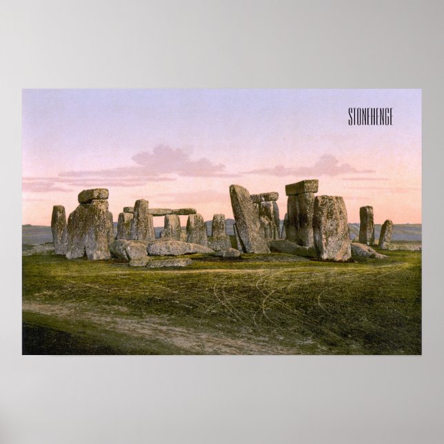 Stonehenge, England omkring 1900 Poster (Framsidan)