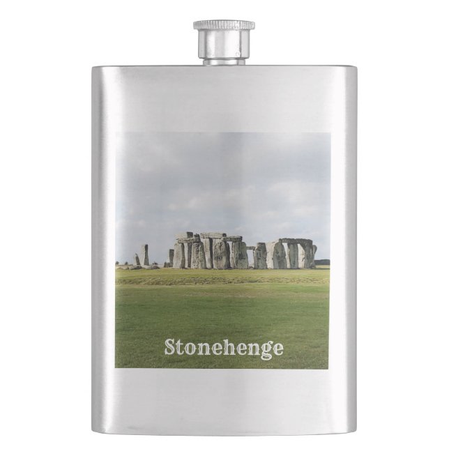 Stonehenge England Souvenir Flask Fickplunta (Framsidan)