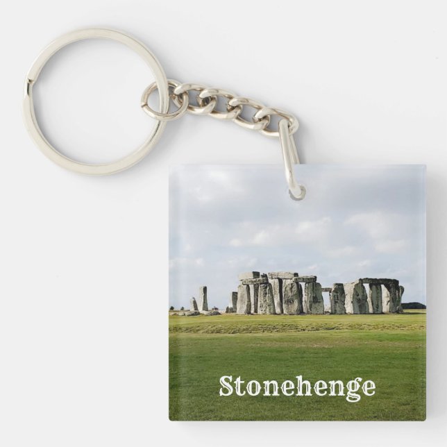 Stonehenge England Souvenir Nyckelring (Framsidan)