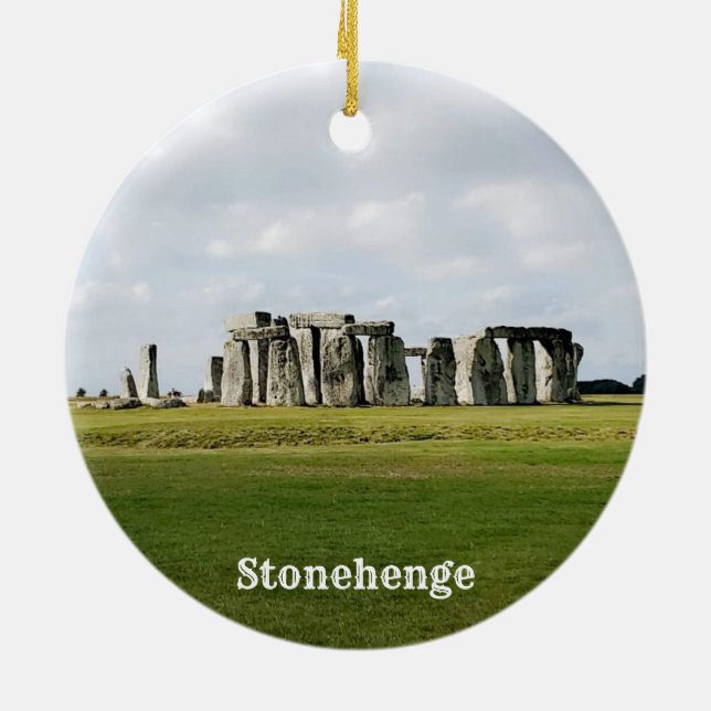 Stonehenge England Souvenir-ornament Julgransprydnad Keramik (Baksidan)