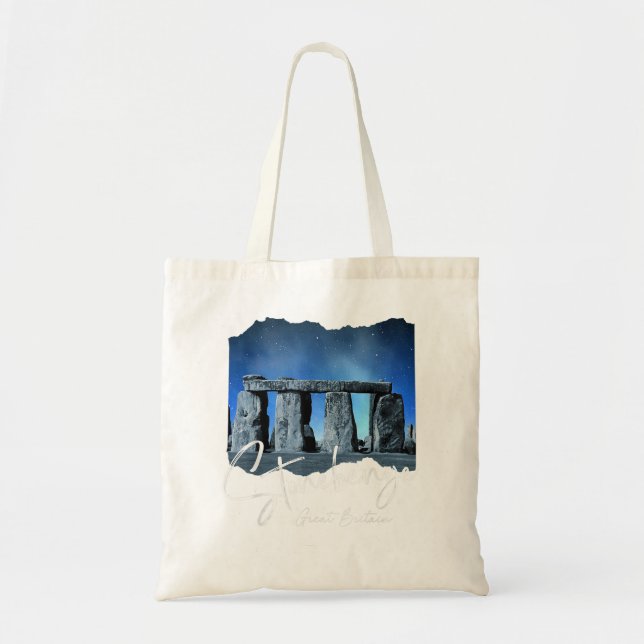 Stonehenge England Souvenir - Stonehenge at Night Tygkasse (Framsidan)