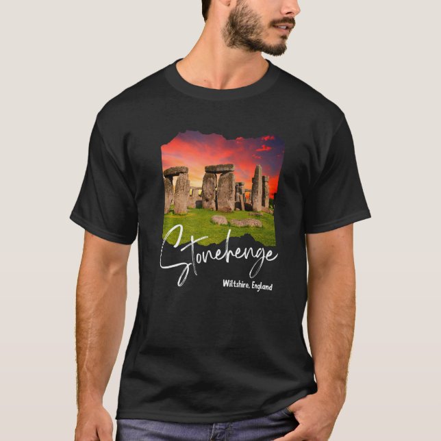 Stonehenge England Souvenir T Shirt (Framsida)
