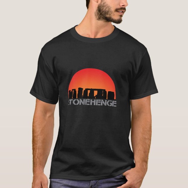 Stonehenge England Stones Archeolog Wonders Gi T Shirt (Framsida)