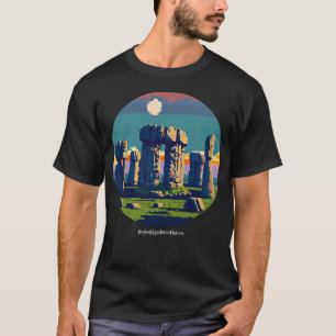 Stonehenge England, Travel, Anpassningsbar Text Re T Shirt