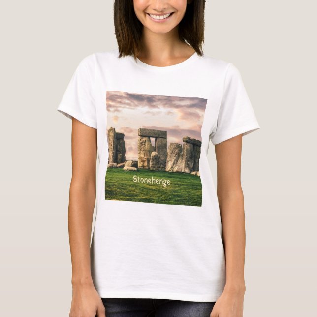 Stonehenge England UK T Shirt (Framsida)