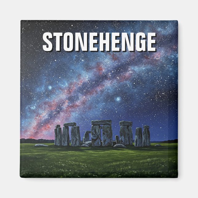 Stonehenge England United Kingdom Travel Magnet (Framsidan)