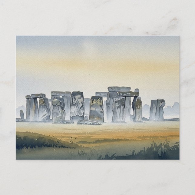 Stonehenge England United Kingdom Travel Vykort (Framsida)