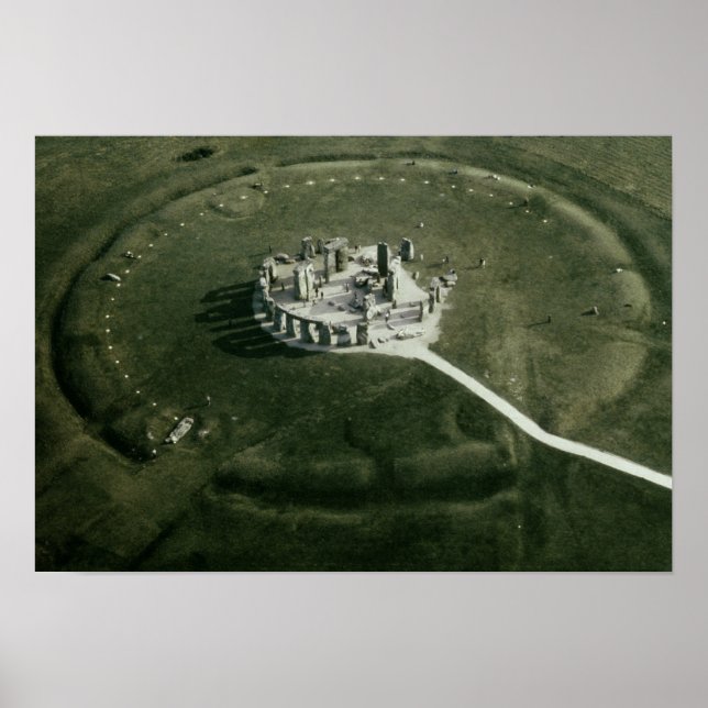 Stonehenge från luft poster (Framsidan)