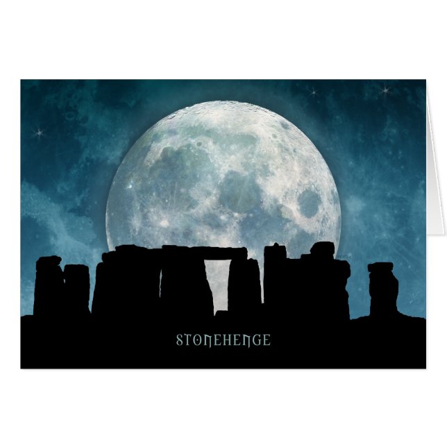 Stonehenge Hälsningskort (Framsidan Horizontal)
