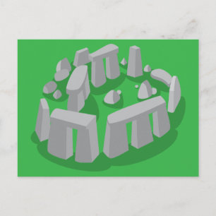 Stonehenge i England Vykort