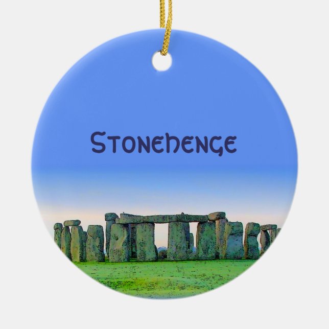 Stonehenge Julgransprydnad Keramik (Framsidan)
