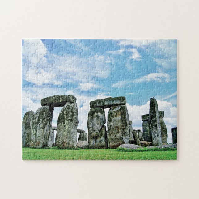Stonehenge Landmärke Wiltshire England Foto Pussel (Horisontell)