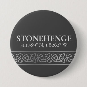 Stonehenge Latitude Longitud-Mörk Knapp