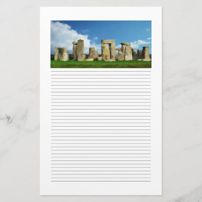 Stonehenge Led Stationery Brevpapper (Framsida)