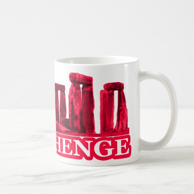 Stonehenge Magenta transformerar MUSEUM Zazzle- gå Kaffemugg (Höger)