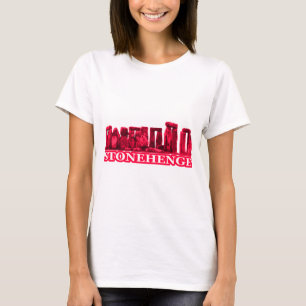 Stonehenge Magenta White the MUSEUM Zazzle Gifts T Shirt
