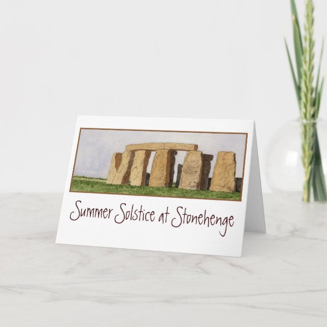 Stonehenge noterar kortet kort (Framsida)