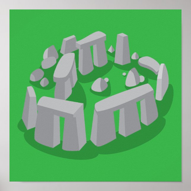 Stonehenge of England Poster (Framsidan)