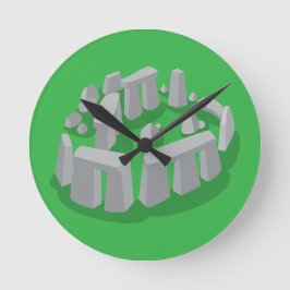 Stonehenge of England Rund Klocka